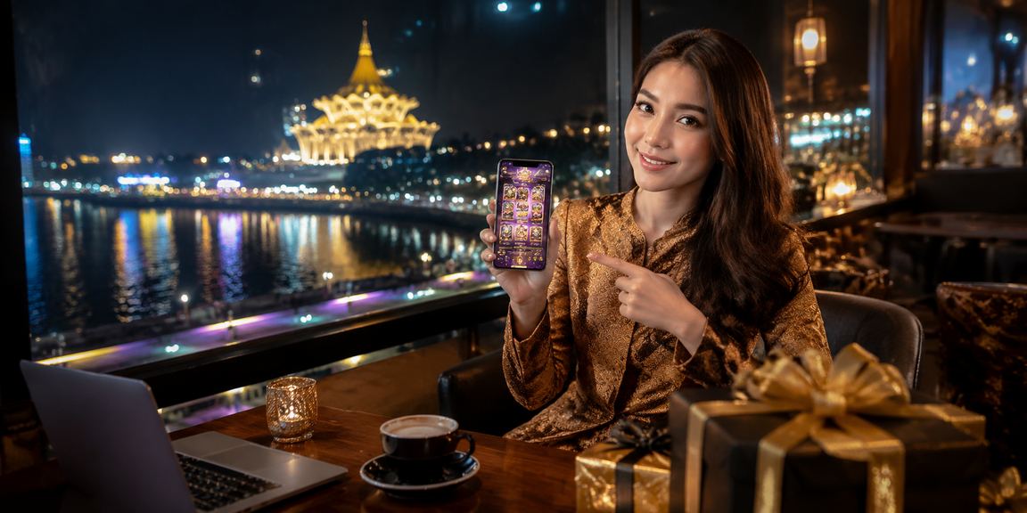 Pemain dari Kuching mengakses platform hiburan dalam talian 2d1n