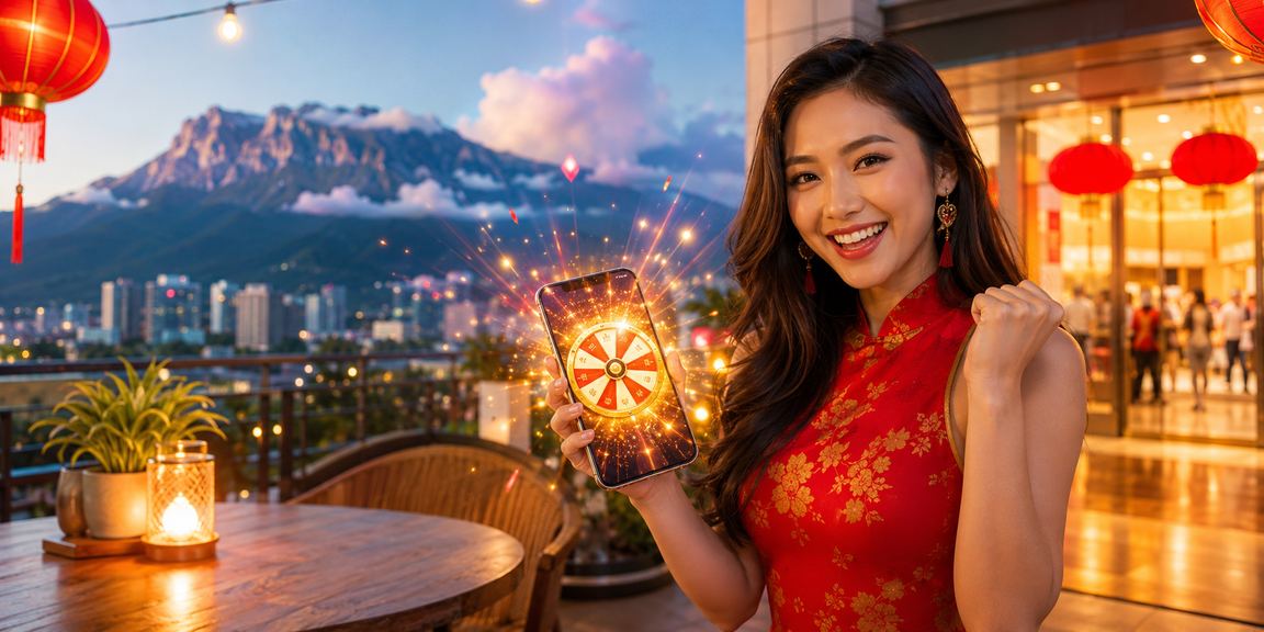 Aksi permainan roulette dalam kasino mudah alih 2d1n di Sabah